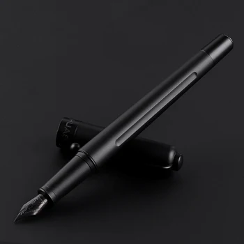 Stylo plume de luxe en titane, stylo d'écriture, signature, calligraphie, cadeau, fournitures de papeterie de bureau