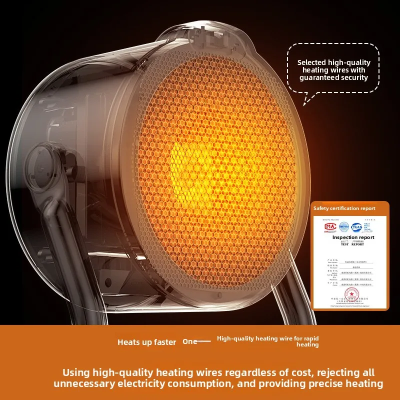 

New Home Smart Small Desktop Warm Air Heater with Multi level Adjustment, Wide angle Air Supply, Energy saving and Energy saving