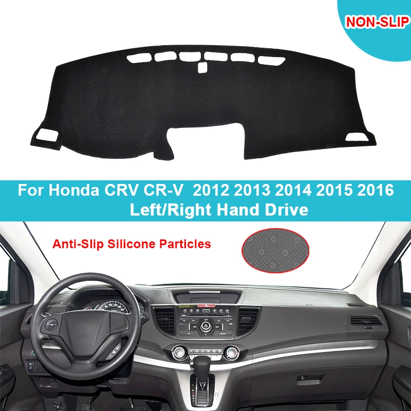 

Чехол для приборной панели автомобиля, коврик для приборной панели для Honda CRV CR-V 2012 2013 2014 2015 2016, фланелевый замшевый полиэстеровый ковер, протектор для накидки