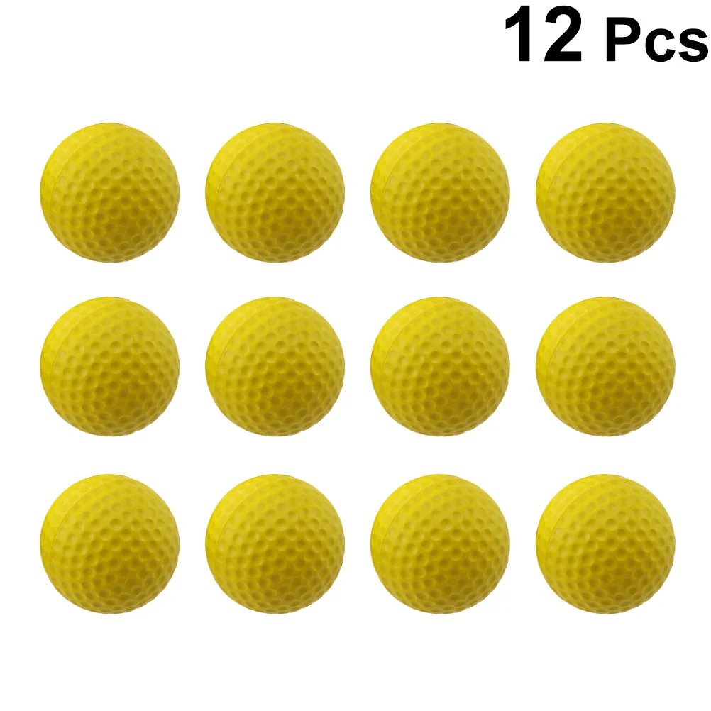 

12 Pcs Golf Indoor Practice Balls Outdoor Training High Elastic Portable