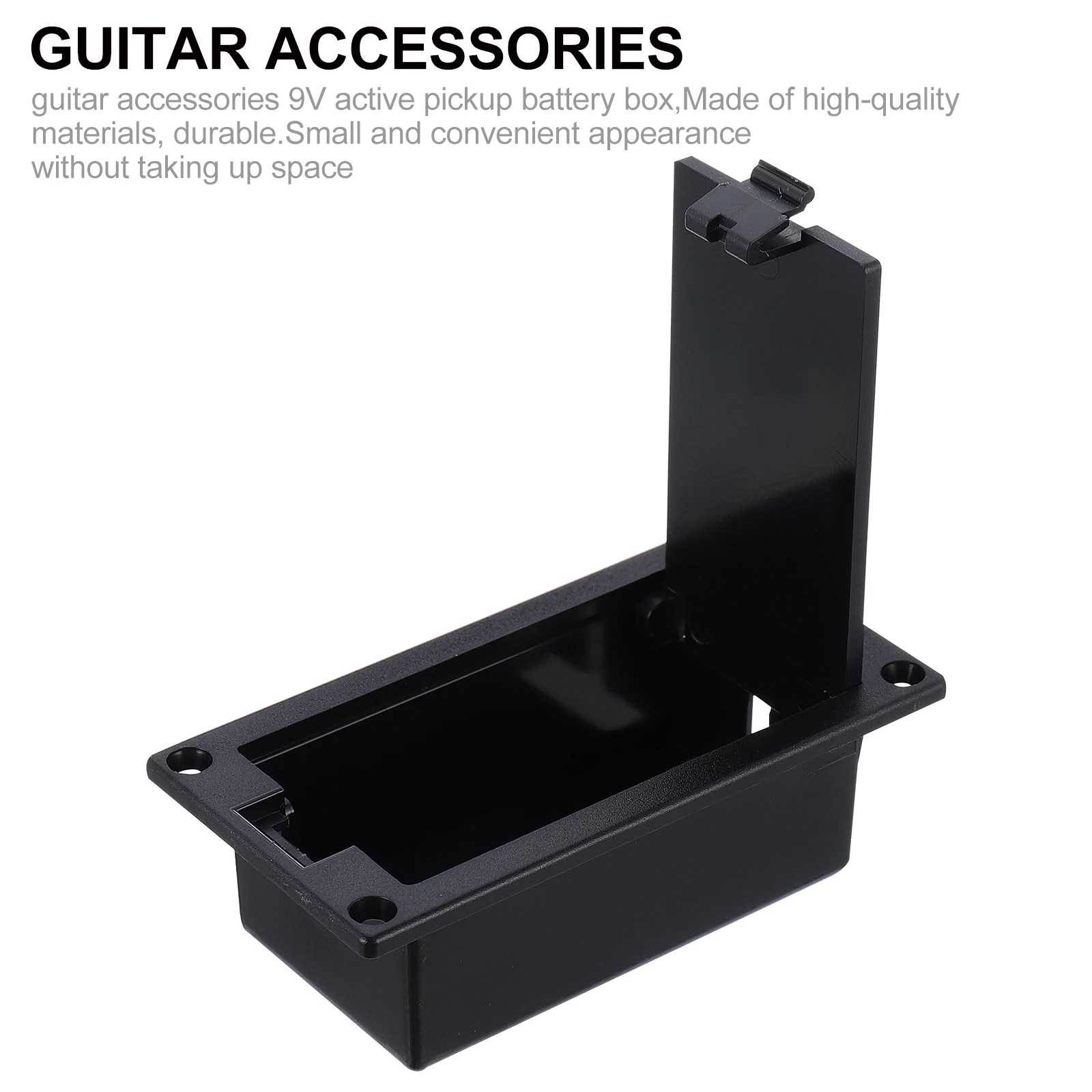 

2 pcs 9V Guitar Pickup Holder For Active Bass Durable Small Flat Box Easy Install Replacement Long Lasting Use