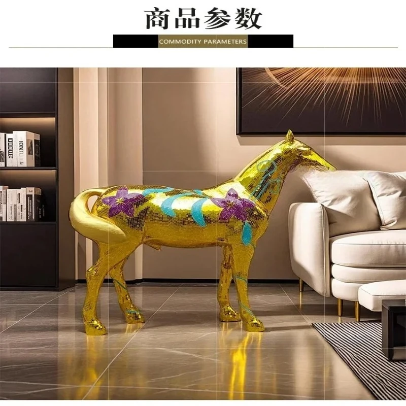 

X-S sculpture mosaic bar living room soft decoration light luxury high-end lucky floor decoration