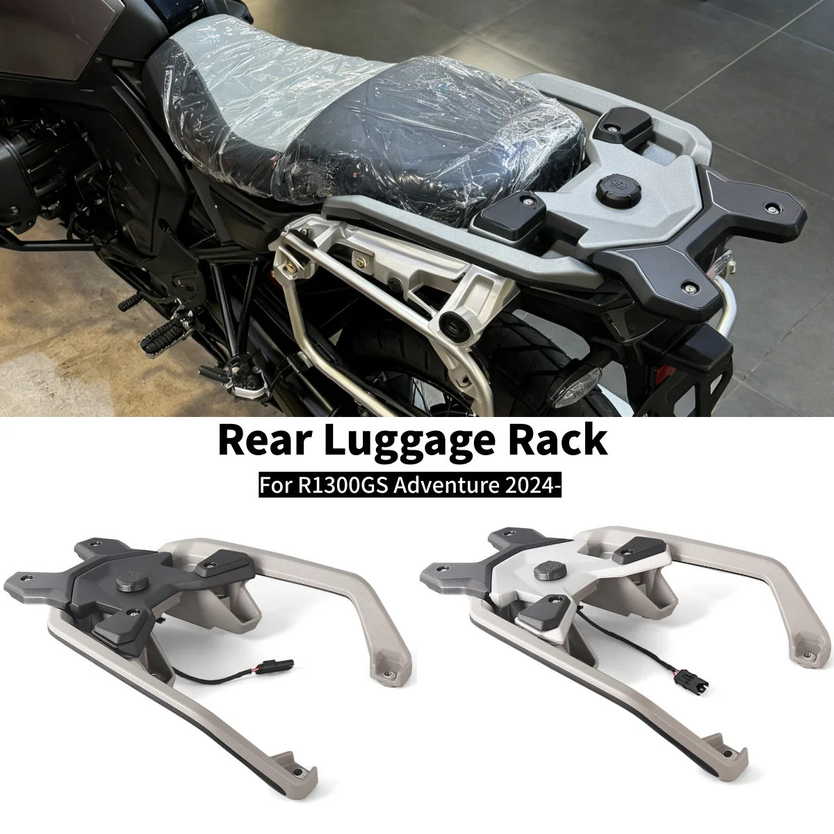

Motorcycle Rear Luggage Rack R1300GSA Passenger Grab Handle For BMW R1300GS ADV R 1300 GS Adventure 2024 2025 Top Case Carrier