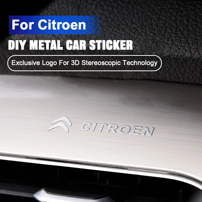 

1 шт., модная наклейка с текстурой салона автомобиля, 3D значок на тело, наклейка для Citroen C1 C3 C4 Grand Picasso C4L C5 C6 C8 VTS Aircross