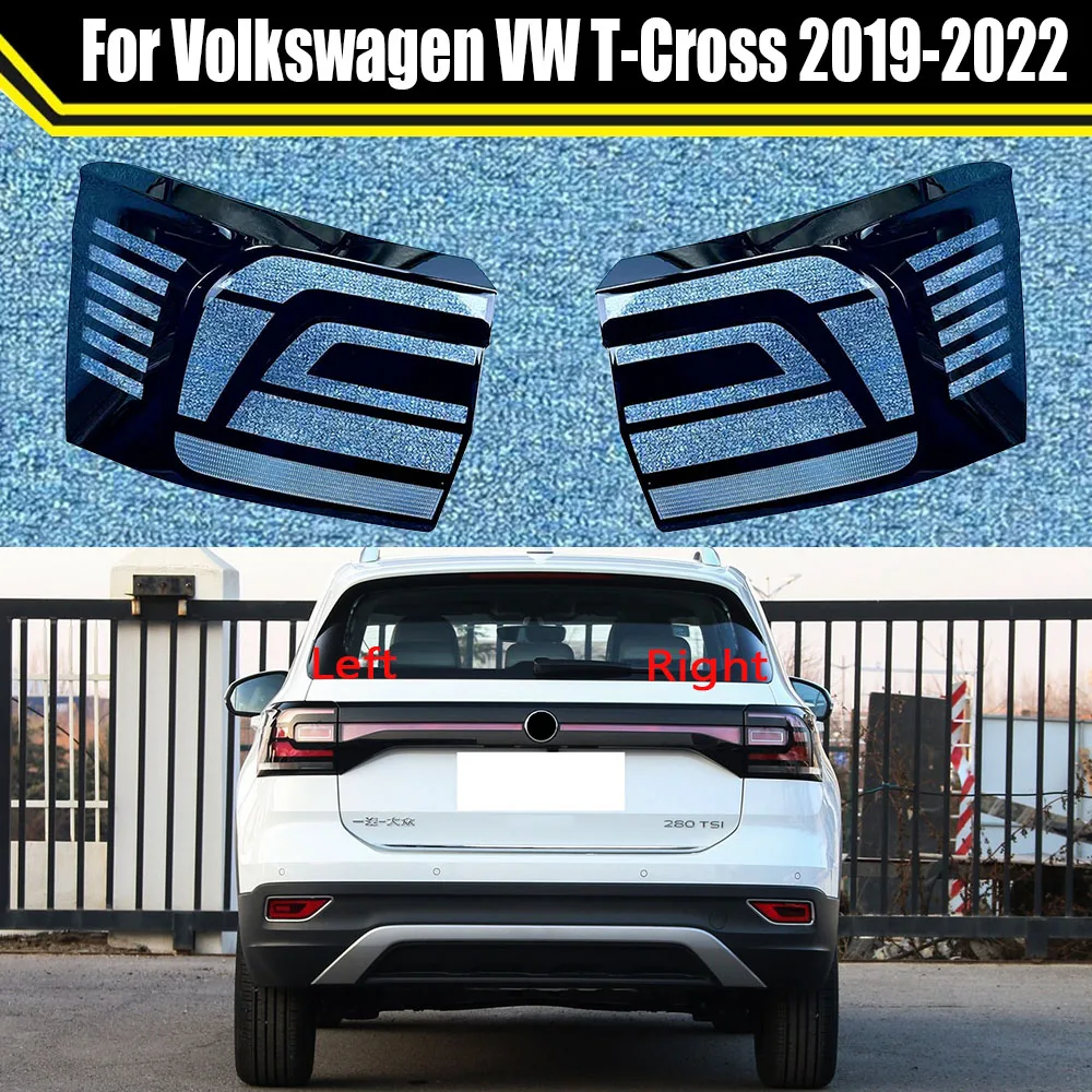 

For Volkswagen VW T-Cross 2019 2020 2021 2022 Car Rear Taillight Shell Taillamp Shell Replace Auto Rear Shell Cover Lampshade