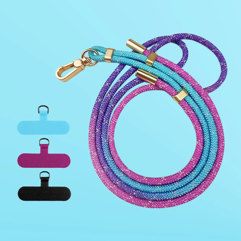 

150cm Universal Adjustable Phone Lanyard Strap New Fashion Mobile Phone Lanyard Adjustable Crossbody Phone Lanyards Neck Rope