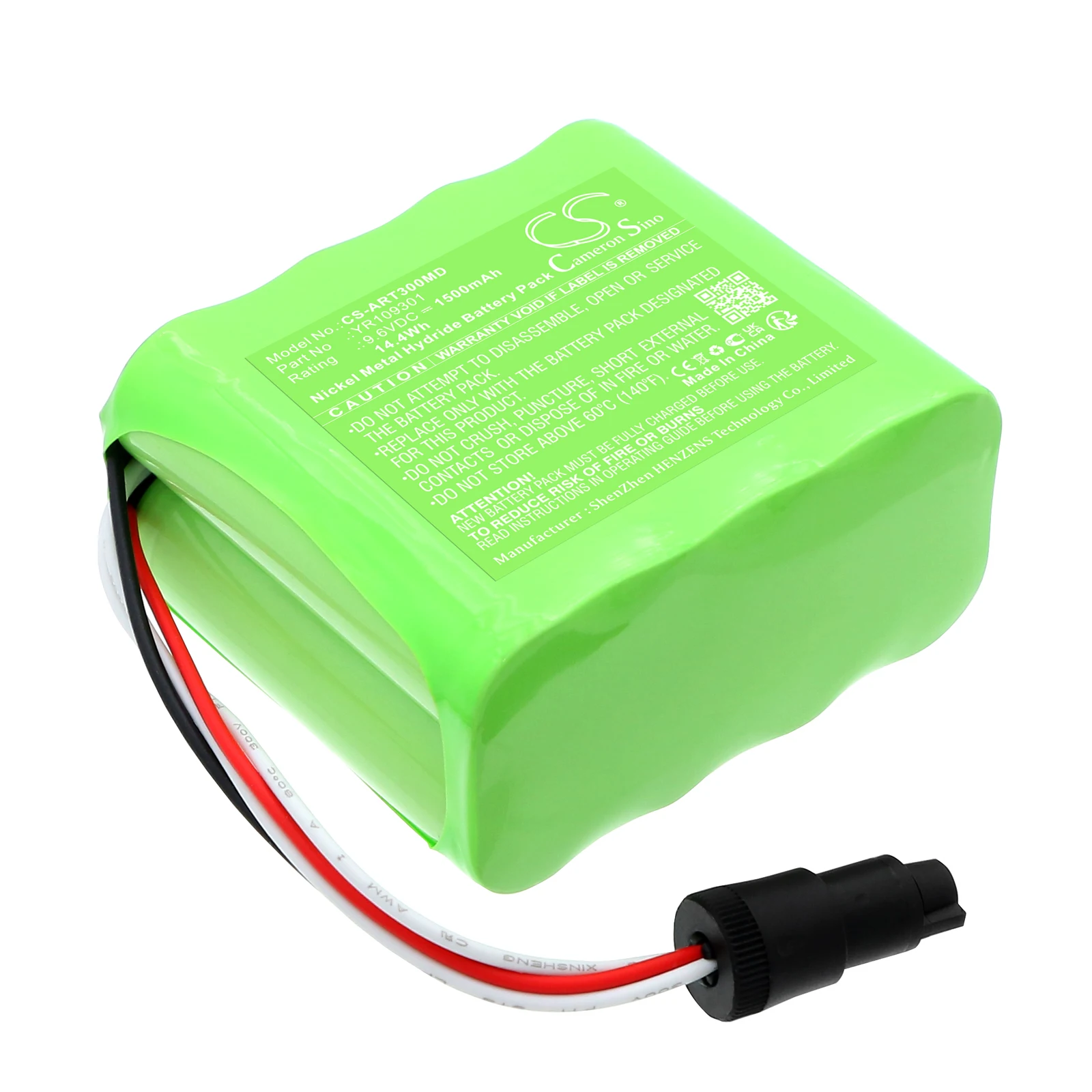 Batería de Repuesto CS para Air Liquide Blease 5500 Osiris 3, Respirador Taema Osiris 3, Ventilador PN:YR109301 1500mAh / 14.4Wh