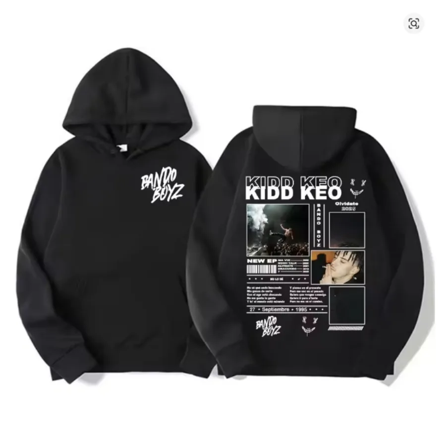 

Rapper Kidd Keo Bando Boyz Tour Hoodie Funny Men's Hoodie Harajuku Unisex Street Wear Fleece Pullover Sweatshirt