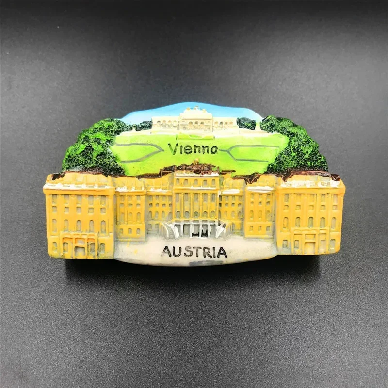 Creative Design Austria Vienna Tourism Scenery Refrigerator Magnet 3D Fridge Magnet Sticker Travel Souvenir Kitchen Decoration