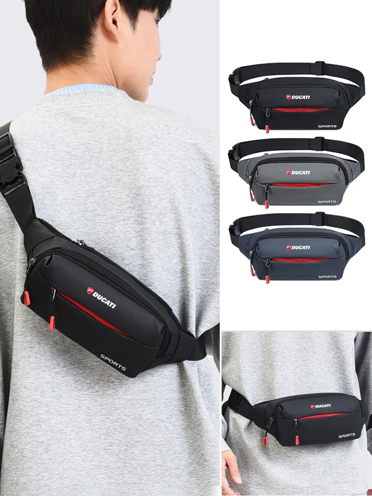 AliExpress 2025 Ducati Logo Motorcycle Waist Bag Men Women Purses Waist Pack Leg Bag Motorbike Riding Cycling Outdoor Belt Pack Waterproof