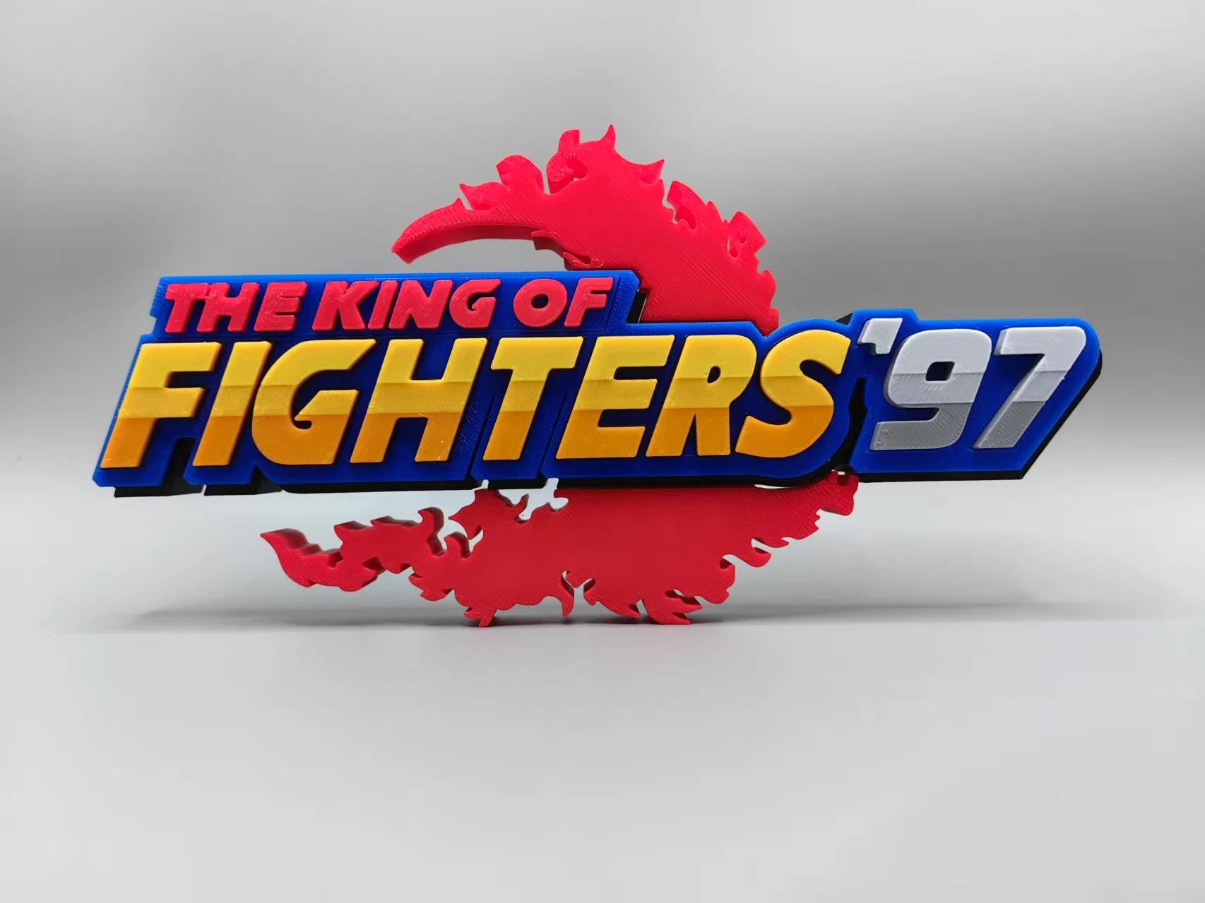 The King of Fighters 97 Logo 3D Font Standing Sign / Plaque / Ornament
