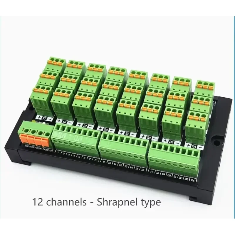 PLC Sensor Terminal Block 2-wire 3-wire 4/8/12/16 Channel NPN/PNP Input Photoelectric Proximity Switch