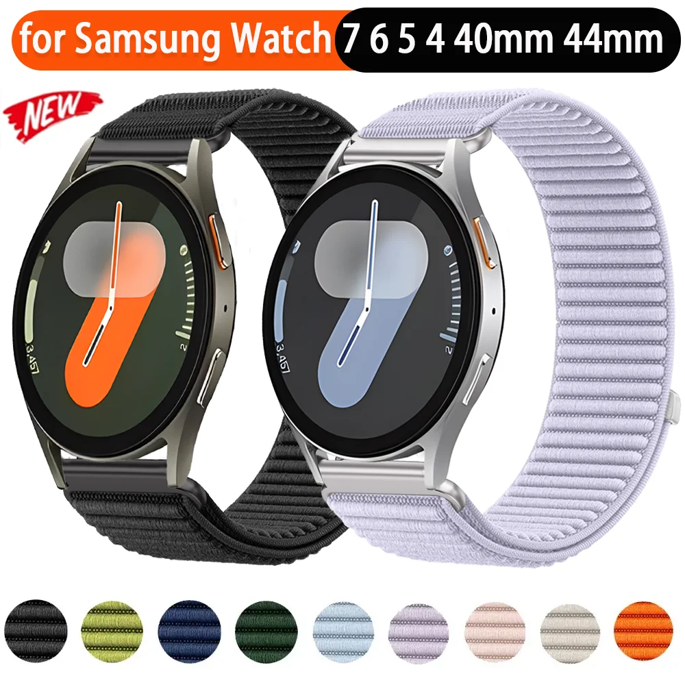20mm 22mm Sports Nylon Strap for Samsung Galaxy Watch 7 6 5 4 40mm 44mm Breathable Bracelet Huawei Watch 5 GT6-5-4-3 GT Runner 2
