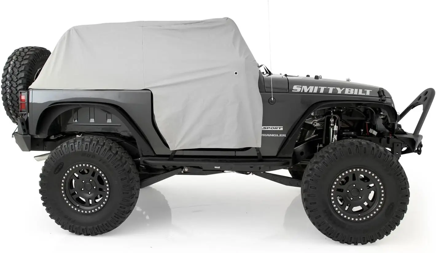 

Water-Resistant Cab Cover with Door Flaps (Gray) - 1068