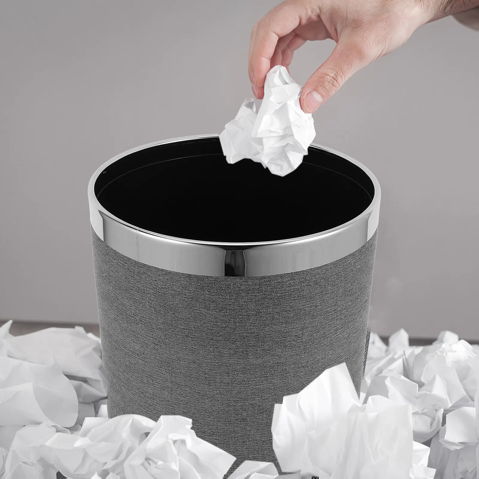 

Ретро-круглое мусорное ведро: функциональный дизайн для эффективного утилизирования отходов в ванной, спальне, на кухне, в отеле, KTV, для использования внутри помещений