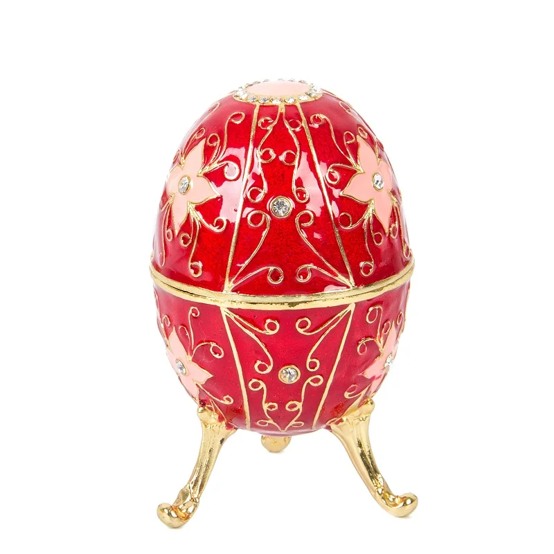 QIFU Beautiful Green Faberge Egg Crafts for Decoration