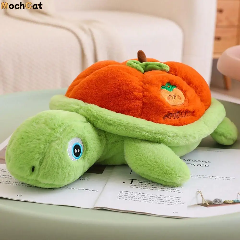 

Fluffy Persimmon Tortoise Plush Toys Collection Cartoon Turtle Stuffed Doll 25cm Soft Turtle Animal Doll Children Gift