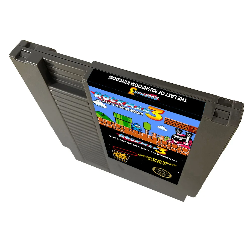 Rockman 3: Last of the Mushroom Kingdom NES Rom Hack - Cartucho de juego de 72 pines para consola de sistema de entretenimiento Nintendo - ENG