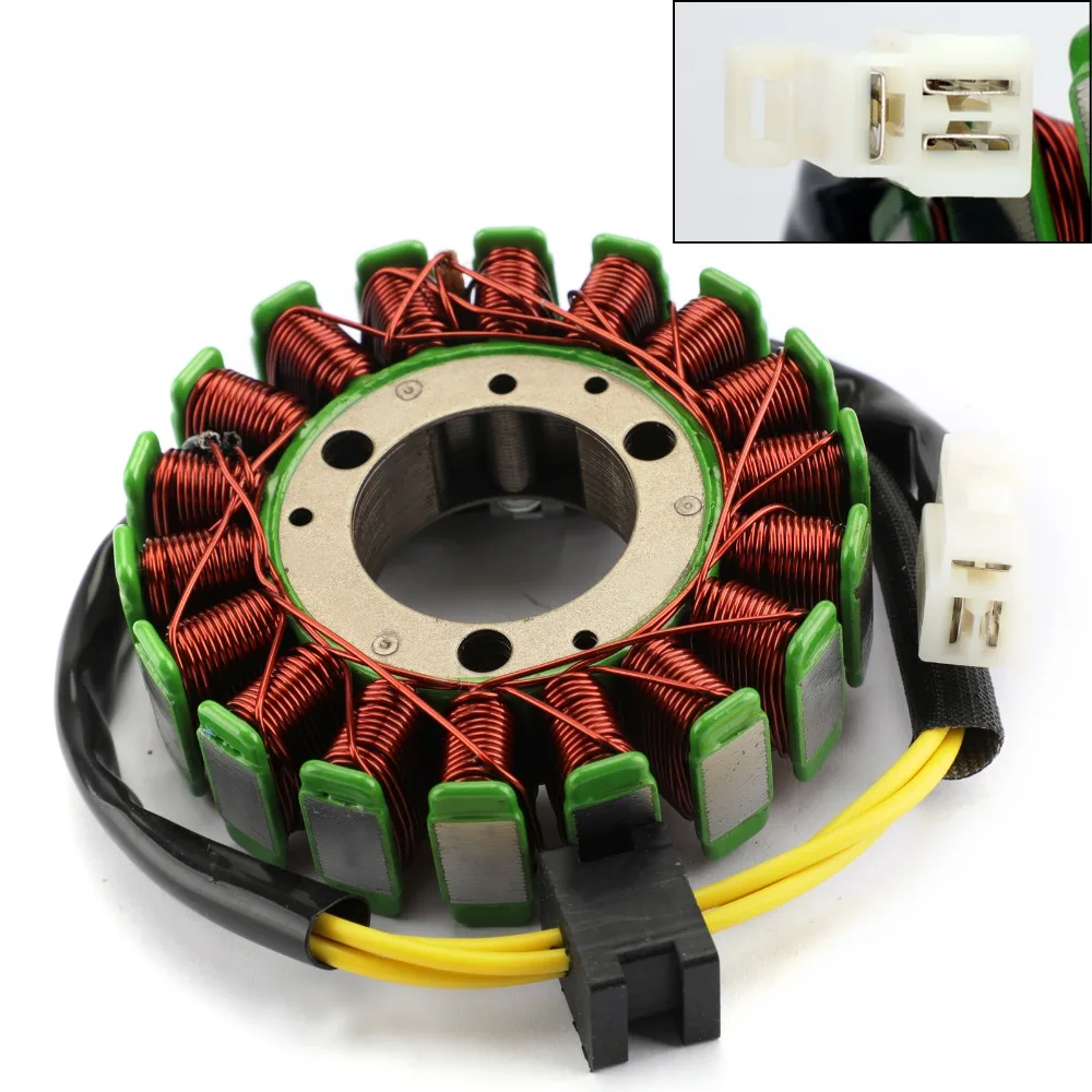 Areyourshop Motorcycle Stator Coil  18 Poles For Kawasaki KLF220 Bayou 220 1996-2002 KLF250 Bayou 250 2003-2011 1003-1287 Motor