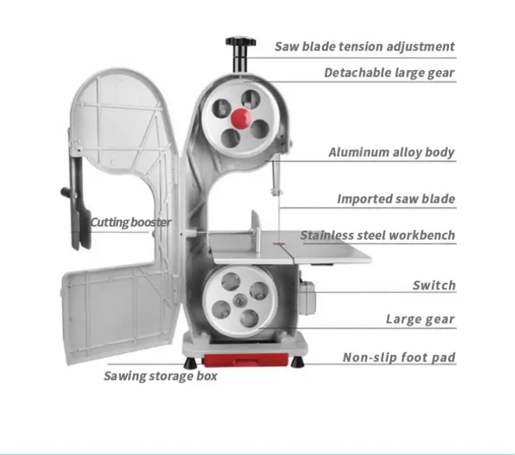 bone cutting butchers saw meat and butcher cutter cut electric commercial frozen slicer cold for meet machine