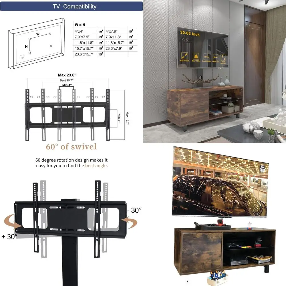 Swivel Tv Stand Wit…