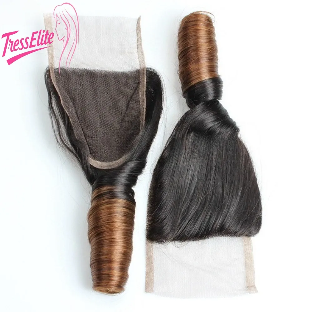 

Блок для волос Real Person 10A T1B/4 # Двухцветный цилиндр в рулоне, пружинная кривая, бразильская девственная застежка Remy, 100% настоящие человеческие волосы