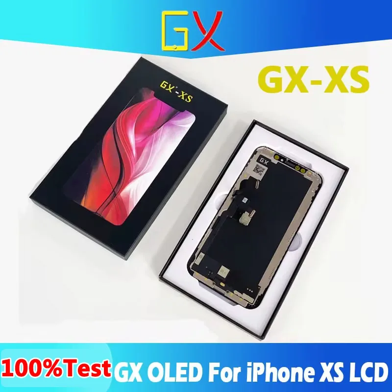 AMOLED GX iPhone LCD For iPhone XS LCD Display Touch Screen Digitizer Assembly Tested No Dead Pixel Replacement LCD True tone