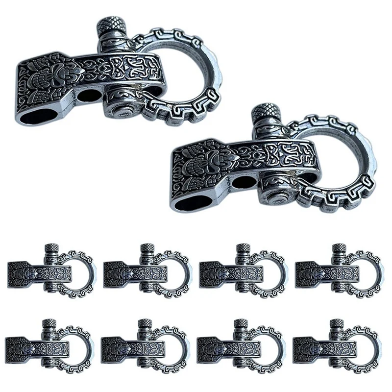 Paracord Buckles Bow Clasps Screw Pin Anchor Shackle Adjustable Shackles Buckles For Paracord Bracelet Belt 10 PCS