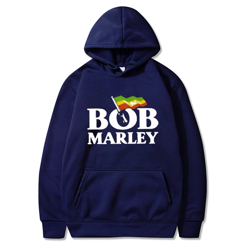 2022 Winter Fashion New Pullover Men Women Hoodie Music Style Graphic Harajuku Bob Marley Print Loose Long Sleeve Top Sweatshirt