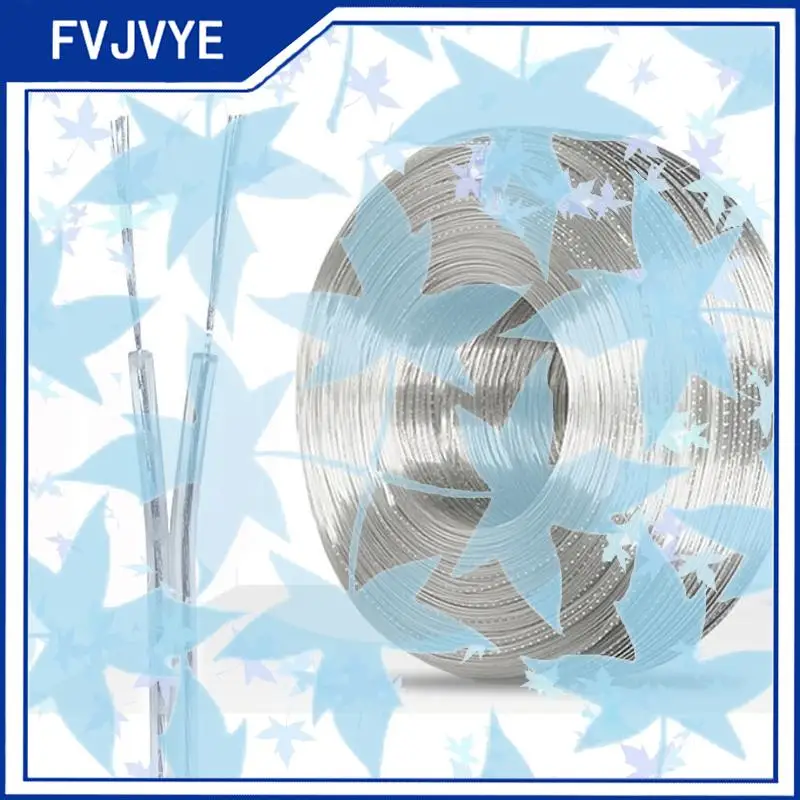 28/26/24/22/20/18AWG 2 Core Copper Wire Transparent Parallel Cable DC Power Flat Line 1A 2A 3A 5A 7A For LED Light Strip A2