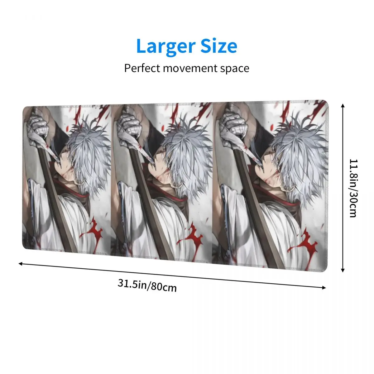 Anime Gintama Gintoki Large Mouse Pad Computer Keyboard Mouse Mat Gamer PC Laptop Desk Mat Office Accessories Table Mats