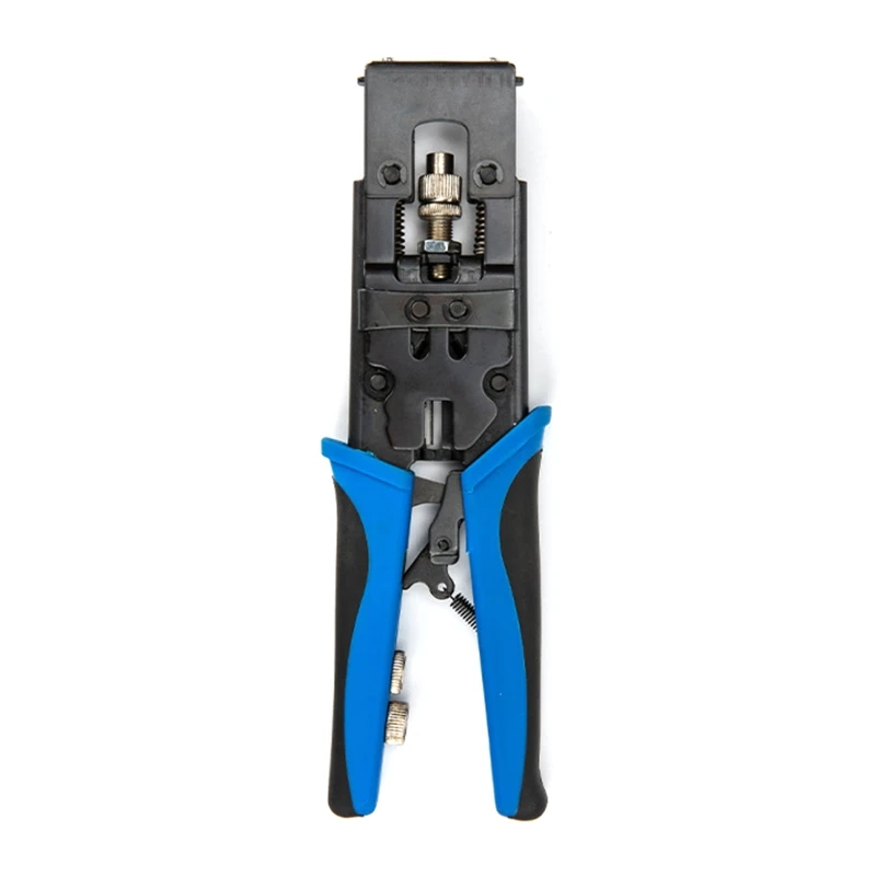 

dwan Coax Cable Crimper Adjustable Crimping Plier for F BNC RCA RG58 RG59 RG6