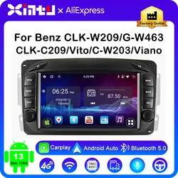 Xintu 7“ Car Multimedia Player For Mercedes Benz W203 Vito W639 Vaneo CLK W209 W210 Wireless Carplay Android Auto Navigation RDS