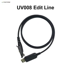 Zastone DP-UV008 ZT-UV008 Data Line Walkie Talkie Programming Cable USB Write Frequency  Writing Line Edit For Zastone UV-008