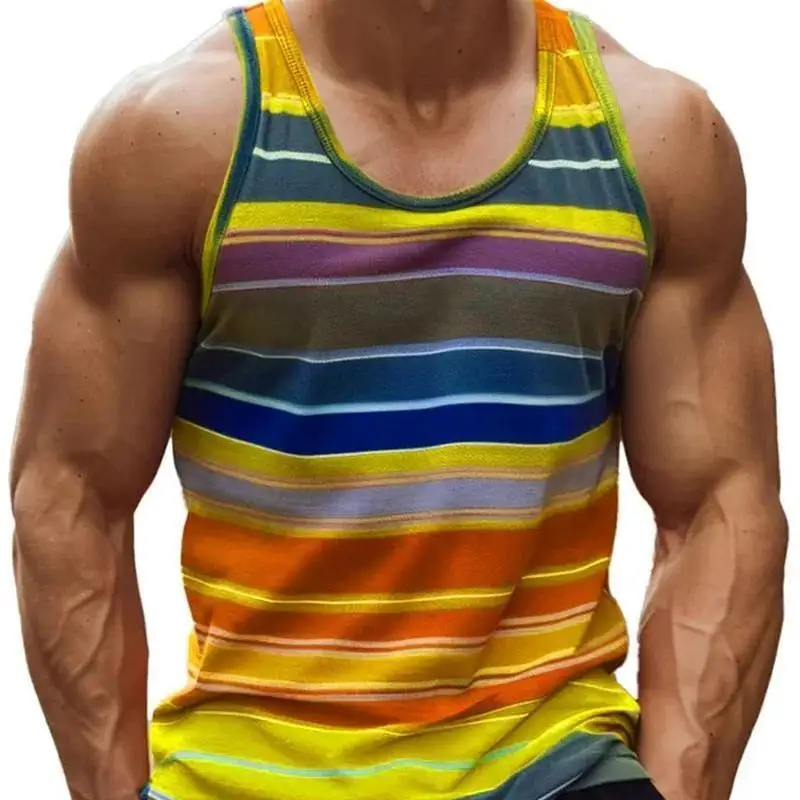 2026 Sommer 3D-Druck Herren- und Damen-Sommer-Sport-Fitness-T-Shirt Street-Sport-Lauf-Tanktop ohne Ärmel