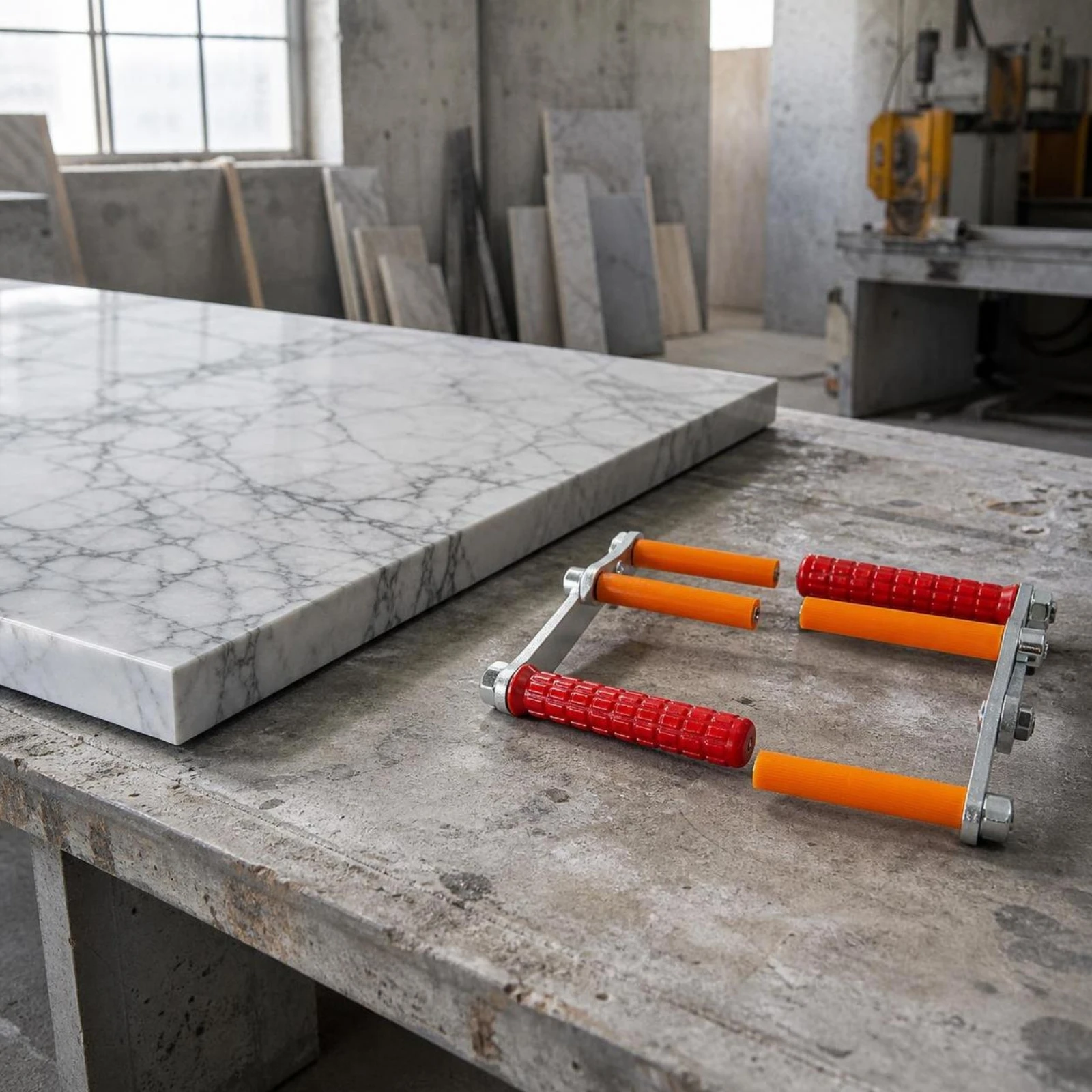 Stone Carrying Clamps Strong Granite Slab Lifting Clamp Granite Carrying Clamp Long-Lasting Lifting Clamps Safe for Installers