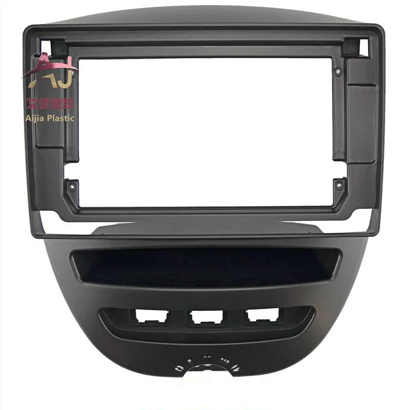 Car Radio Frame For  TOYOTA  AYGO Citroen C1  Peugeot 107 Fascia Dash Kit DVD Radio Panel Stereo Cover Double 2 Din 10inch