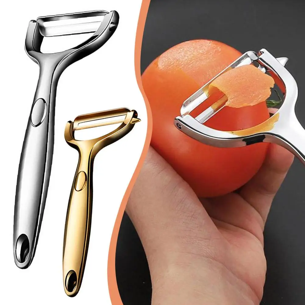 Stainless Steel Potato Peeler Cucumber Carrot Peeling Tools Fruit Peeling Vegetables Planer Scraper Multifunctional Knife P E3J2