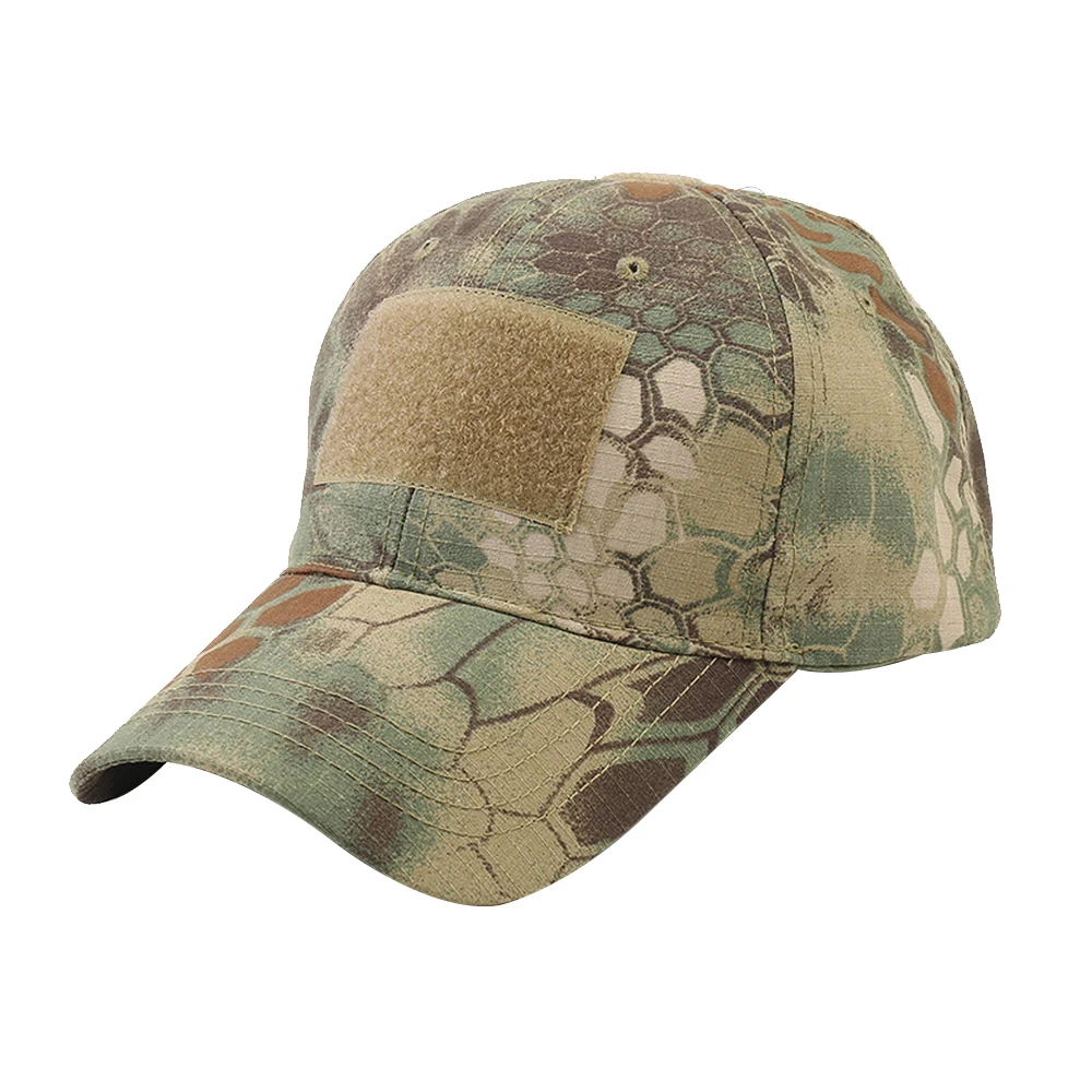 Tactical Military Baseball Cap with Velcro Patch Adjustable Camouflage Hat for Men Outdoor Hunting Airsoft Army Caps OPS Style view 3