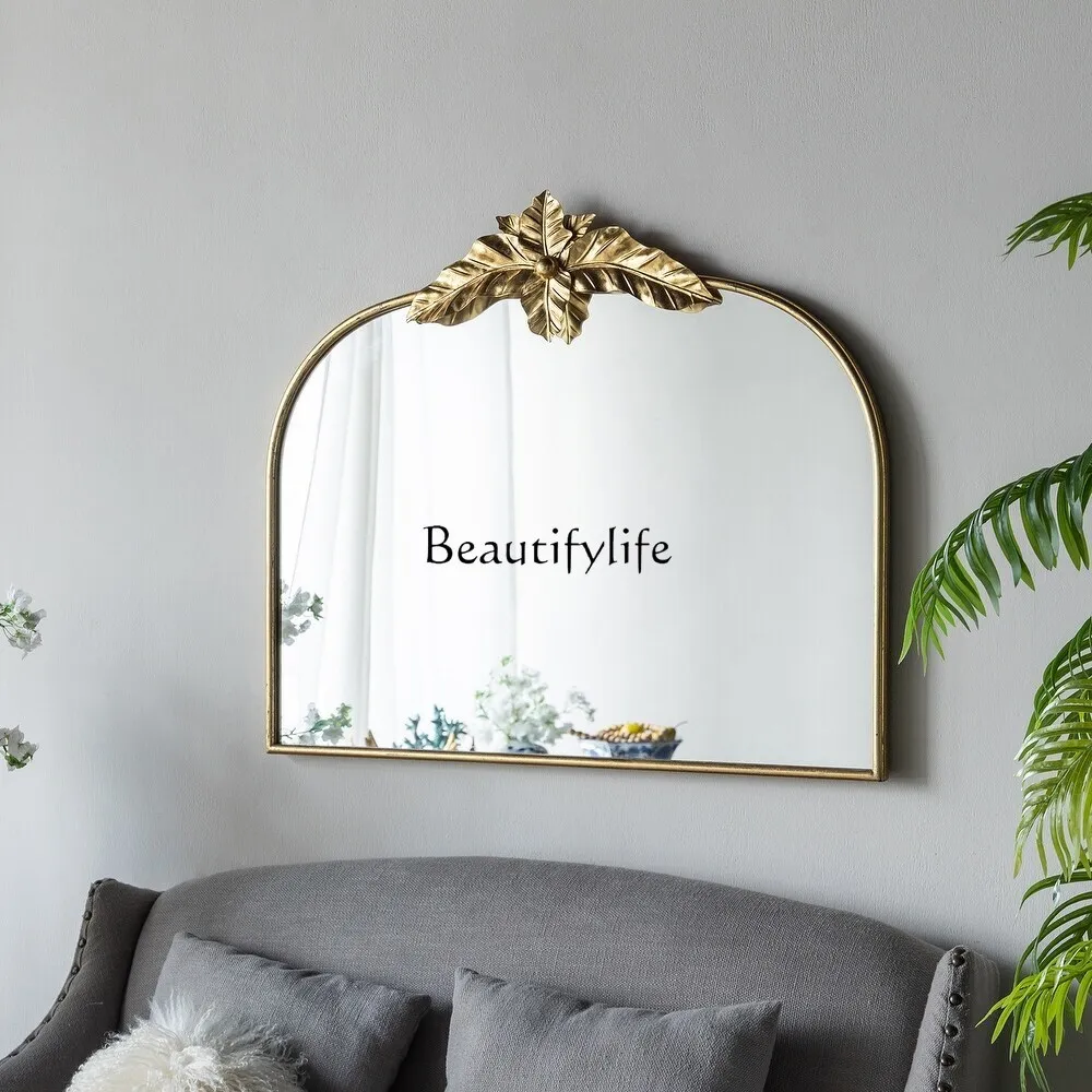 

04*French wall decoration wall-mounted mirror dresser large mirror French wall-mounted