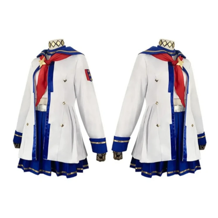 Game Umamusume: Pretty Derby Oguri Cap Cosplay Costume White Sailor Uniform Skirt Coat Adult Woman Lovely Carnival Suit