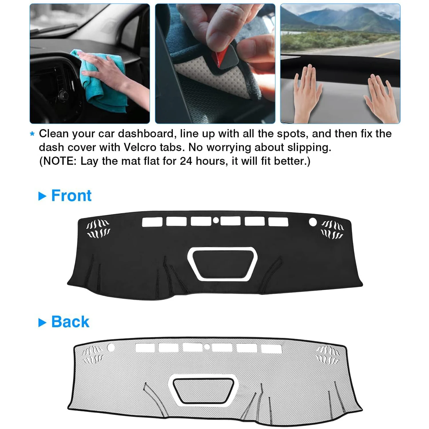 Dashboard Cover Interior Center Console Protector Mat Pad Carpet For Nissan Frontier/Xterra/Pathfinder 07-21/Suzuki Equator 09+