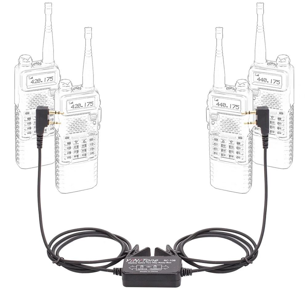 Walkie Talkie Repeater Box 400-470MHz Intercom TK Head Relay Box Handheld Radio Relay Box for BF-888S -5R GT-3 TYT- Wouxun