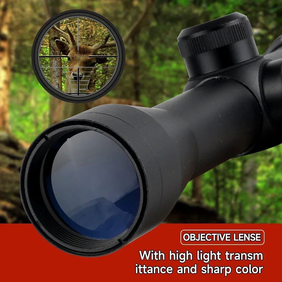 Imagem -02 - Riflescope Óptico Tático Visão Reflex Caça Range Finder Zoom Ajustável Retículo Âmbito Tiro de Longo Alcance ao ar Livre 3-9x32