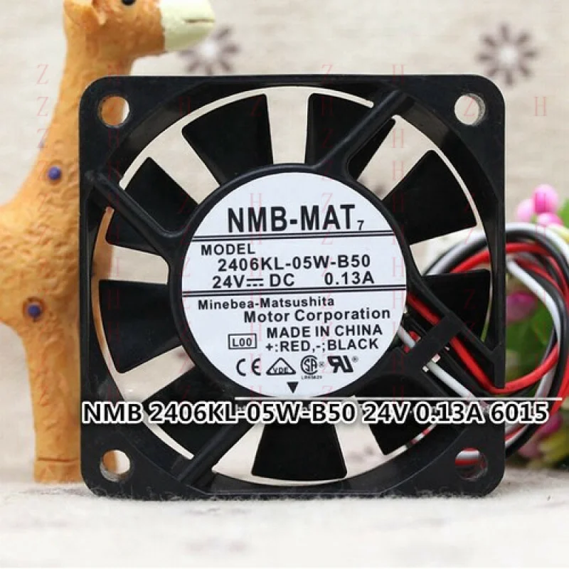 

XXZ for NMB 2406KL-05W-B50 24V 0.13A 6015 6CM 3-pin inverter ball cooling fan