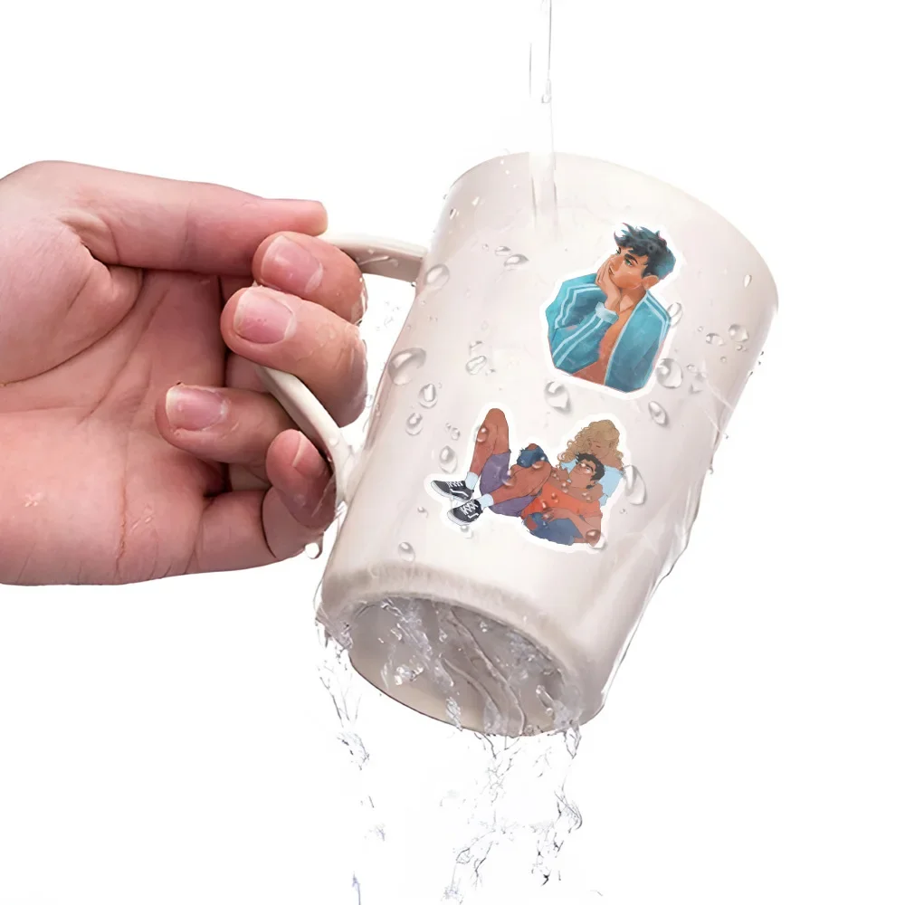 60 قطعة بيرسي جاكسون فيلم الكرتون ملصقات DIY بها بنفسك محمول الأمتعة سكيت الكتابة على الجدران الشارات ملصق للأطفال اللعب الهدايا