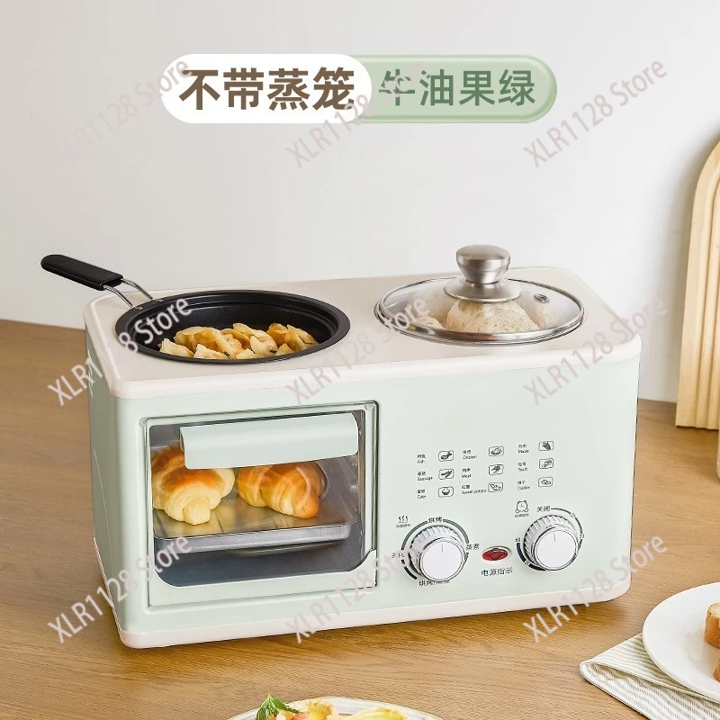 Multifunctional 4-In-1 Electric Breakfast Station Toast Grill Steam Fry All-In-One Machine