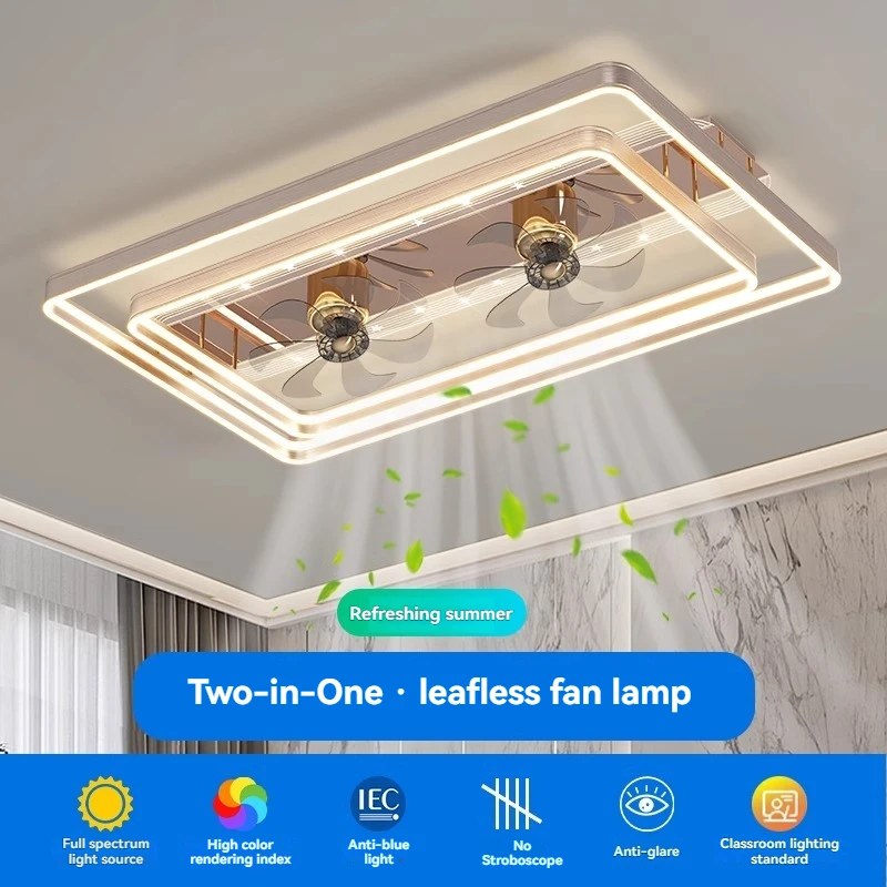 

Modern Ceiling Fan Light With Remote Control Adjustable Wind Speed LED Dimming,Ceiling Fan Chandelier for Living Room Bedroom