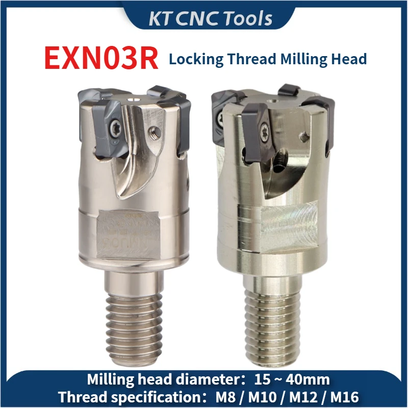

KT CNC EXN EXN03R M8 M10 M12 M16 M20 double-sided heavy-duty internal cooling through-hole blade, inserted LNMU0303 LNMU0303ZER