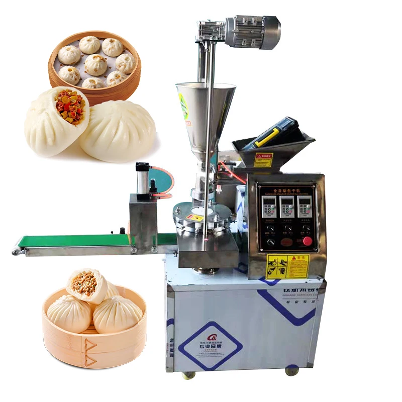 

Finer Motor-Driven Automatic Steamed Stuffed Bun Making Machine / Siopao Baozi Momos Production Machine 500-3000PCS/H